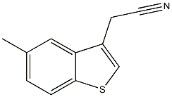 2-(5-methyl-1-benzothiophen-3-yl)acetonitrile Struktur