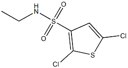 N3-ethyl-2,5-dichlorothiophene-3-sulfonamide Struktur