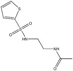 N-{2-[(2-thienylsulfonyl)amino]ethyl}acetamide Struktur