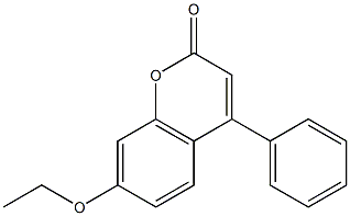 7-ethoxy-4-phenyl-2H-chromen-2-one Struktur