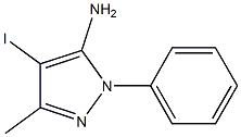 4-iodo-3-methyl-1-phenyl-1H-pyrazol-5-amine Struktur