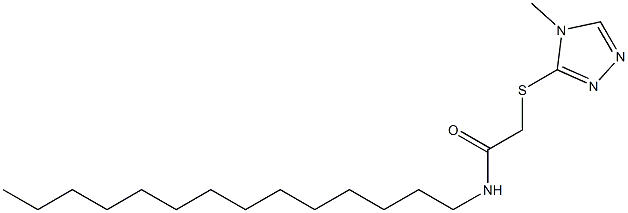 N1-tetradecyl-2-[(4-methyl-4H-1,2,4-triazol-3-yl)thio]acetamide Struktur