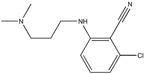 2-chloro-6-{[3-(dimethylamino)propyl]amino}benzonitrile Struktur