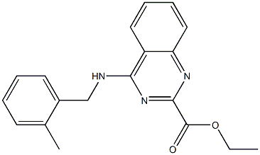 ethyl 4-[(2-methylbenzyl)amino]-2-quinazolinecarboxylate Struktur