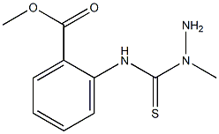 methyl 2-{[(1-methylhydrazino)carbothioyl]amino}benzoate Struktur