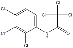 N1-(2,3,4-trichlorophenyl)-2,2,2-trichloroacetamide Struktur