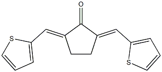 2,5-di(2-thienylmethylidene)cyclopentan-1-one Struktur