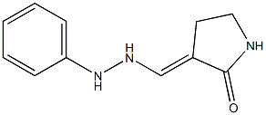 3-[(2-phenylhydrazino)methylene]-2-pyrrolidinone Struktur