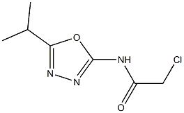 2-chloro-N-(5-isopropyl-1,3,4-oxadiazol-2-yl)acetamide Struktur