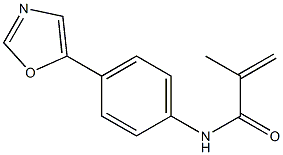 N1-[4-(1,3-oxazol-5-yl)phenyl]-2-methylacrylamide Struktur