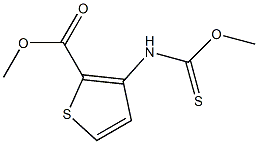 methyl 3-[(methoxycarbothioyl)amino]thiophene-2-carboxylate Struktur