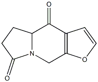 5,6-dihydrofuro[2,3-f]indolizine-4,7(4aH,9H)-dione Struktur