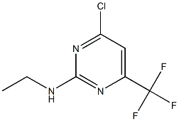 4-chloro-N-ethyl-6-(trifluoromethyl)-2-pyrimidinamine Struktur