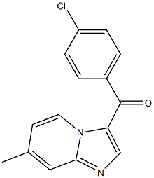 (4-chlorophenyl)(7-methylimidazo[1,2-a]pyridin-3-yl)methanone Struktur