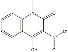 4-hydroxy-1-methyl-3-nitro-1,2-dihydroquinolin-2-one Struktur