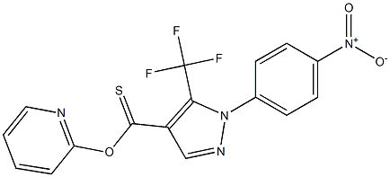 2-pyridyl 1-(4-nitrophenyl)-5-(trifluoromethyl)-1H-pyrazole-4-carbothioate Struktur