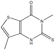 3,7-dimethyl-2-thioxo-1,2,3,4-tetrahydrothieno[3,2-d]pyrimidin-4-one Struktur