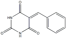 5-benzylidenehexahydropyrimidine-2,4,6-trione Struktur