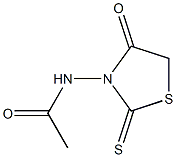 N-(4-oxo-2-thioxo-1,3-thiazolan-3-yl)acetamide Struktur