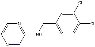 N-(3,4-dichlorobenzyl)-2-pyrazinamine Struktur