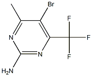 5-bromo-4-methyl-6-(trifluoromethyl)-2-pyrimidinamine Struktur