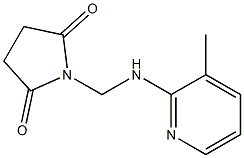 1-{[(3-methyl-2-pyridyl)amino]methyl}pyrrolidine-2,5-dione Struktur