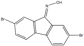 2,7-dibromo-9H-fluoren-9-one oxime Struktur