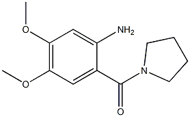 4,5-dimethoxy-2-(pyrrolidin-1-ylcarbonyl)aniline Struktur