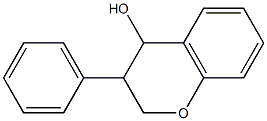 3-phenylchroman-4-ol Struktur