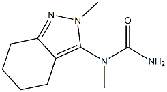 N-methyl-N-(2-methyl-4,5,6,7-tetrahydro-2H-indazol-3-yl)urea Struktur