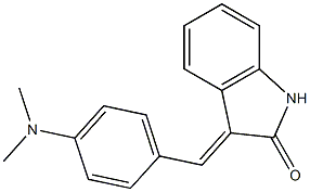 3-[4-(dimethylamino)benzylidene]indolin-2-one Struktur