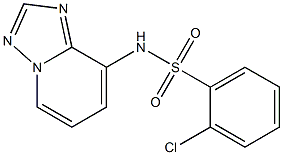 2-chloro-N-[1,2,4]triazolo[1,5-a]pyridin-8-ylbenzenesulfonamide Struktur