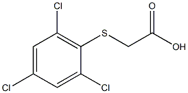 2-[(2,4,6-trichlorophenyl)thio]acetic acid Struktur