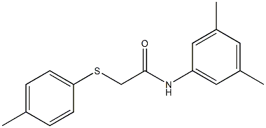 N-(3,5-dimethylphenyl)-2-[(4-methylphenyl)sulfanyl]acetamide Struktur