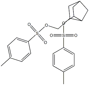 6-({[(4-methylphenyl)sulfonyl]oxy}methyl)bicyclo[2.2.1]hept-2-yl 4-methylbenzene-1-sulfonate Struktur