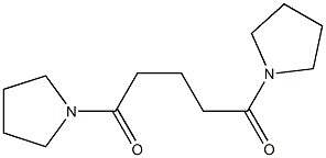 1,5-ditetrahydro-1H-pyrrol-1-ylpentane-1,5-dione Struktur