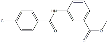 methyl 3-[(4-chlorobenzoyl)amino]benzoate Struktur