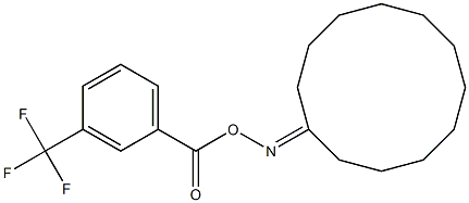 1-({[3-(trifluoromethyl)benzoyl]oxy}imino)cyclododecane Struktur