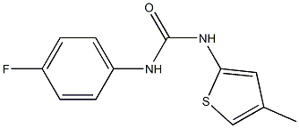 N-(4-fluorophenyl)-N'-(4-methyl-2-thienyl)urea Struktur