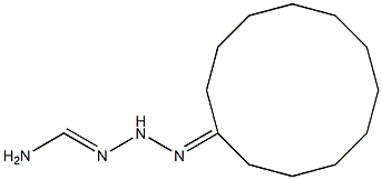 N'-cyclododecylidenaminomethanehydrazonamide Struktur