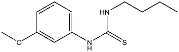 N-butyl-N'-(3-methoxyphenyl)thiourea Struktur