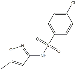 N1-(5-methylisoxazol-3-yl)-4-chlorobenzene-1-sulfonamide Struktur