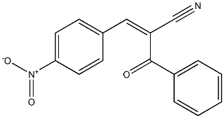 (Z)-2-benzoyl-3-(4-nitrophenyl)-2-propenenitrile Struktur