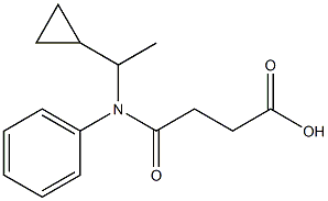 4-[(1-cyclopropylethyl)anilino]-4-oxobutanoic acid Struktur