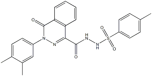 N'-{[3-(3,4-dimethylphenyl)-4-oxo-3,4-dihydro-1-phthalazinyl]carbonyl}-4-methylbenzenesulfonohydrazide Struktur