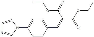 diethyl 2-{[4-(1H-imidazol-1-yl)phenyl]methylene}malonate Struktur