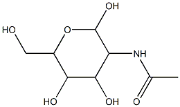 N1-[2,4,5-trihydroxy-6-(hydroxymethyl)tetrahydro-2H-pyran-3-yl]acetamide Struktur