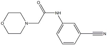 N1-(3-cyanophenyl)-2-morpholinoacetamide Struktur