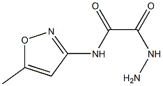 N1-(5-methylisoxazol-3-yl)-2-hydrazino-2-oxoacetamide Struktur