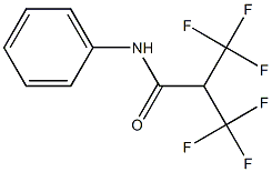 N1-phenyl-3,3,3-trifluoro-2-(trifluoromethyl)propanamide Struktur